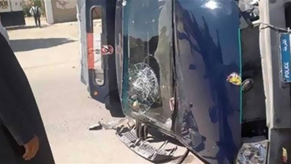  انقلاب سيارة شرطة