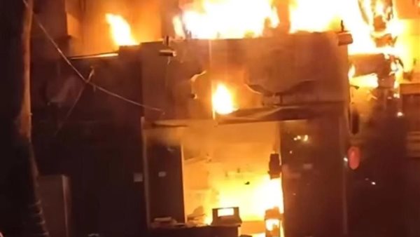 حريق أحد المحلات