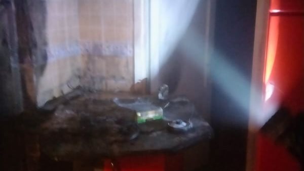 جانب  من الحريق 