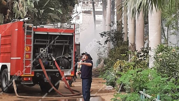 جانب من الحريق 