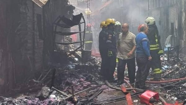 حريق هائل بالاسكندرية