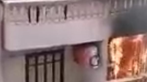 حريق هائل فى الفيوم