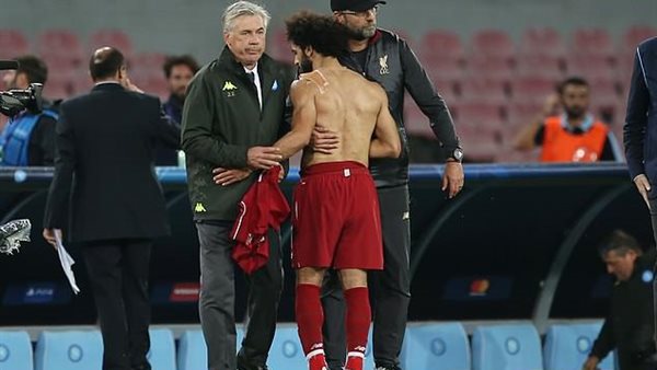 محمد صلاح وكلوب وأنشيلوتي