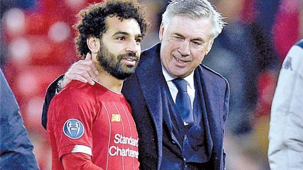 محمد صلاح وأنشيلوتي