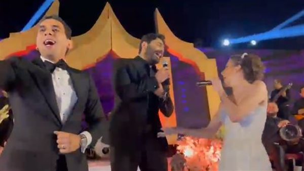 تامر حسني بحفل الزفاف