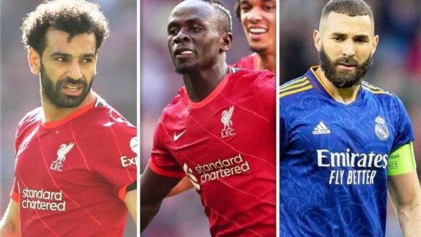 بنزيما ومانى وصلاح