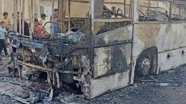 تفحم الاتوبيس