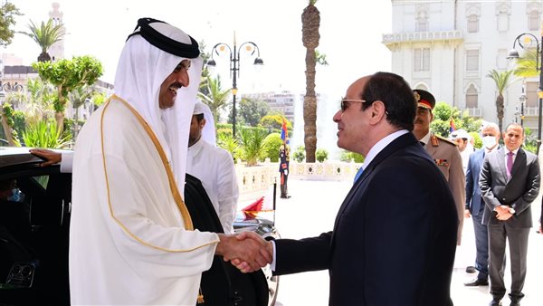 الرئيس المصري والقطري
