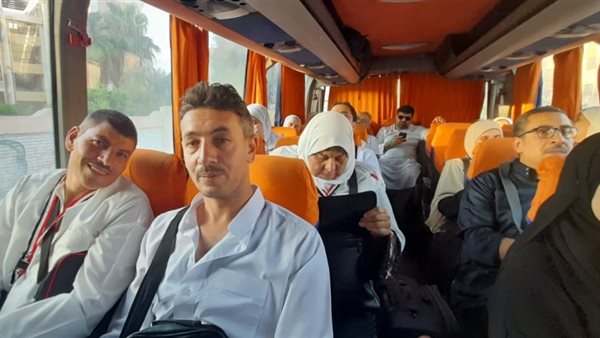 الحجاج أثناء نقلهم