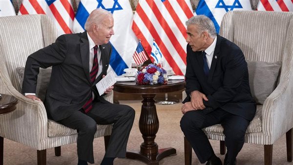 لبيد وبايدن خلال