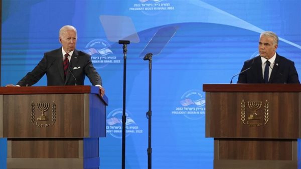 لبيد وبايدن خلال