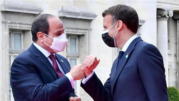 الرئيس السيسي وماكرون