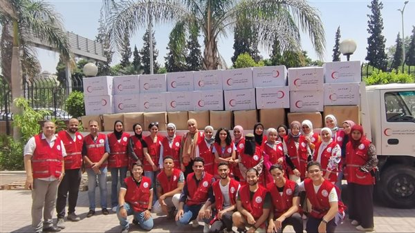 جانب  من المساعدات