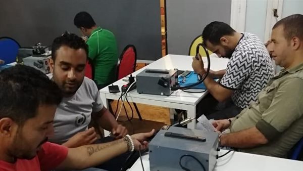 جانب من تدريب المتعافين