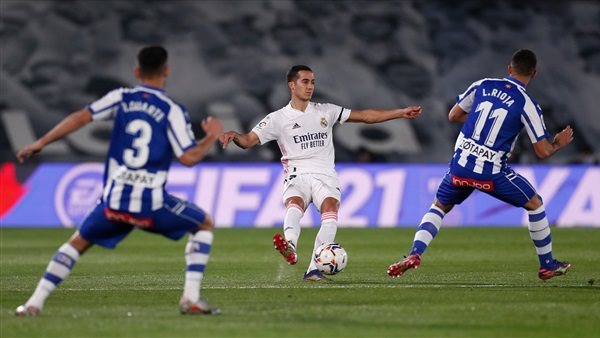 جانب من مباراة ريال