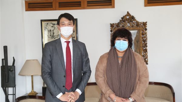 جانب من استقبال وزيرة