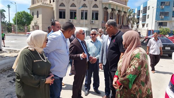 محافظ بورسعيد يتفقد