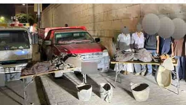 المتهمين والمضبوطات