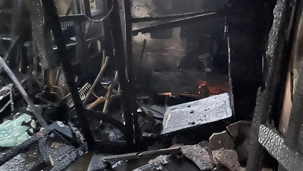 فجرا.. حريق هائل