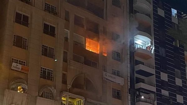 جانب من الحريق