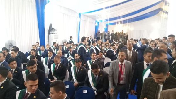 القضاة الجدد اثناء