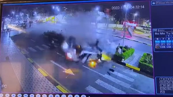 الكاميرات ترصد حادث