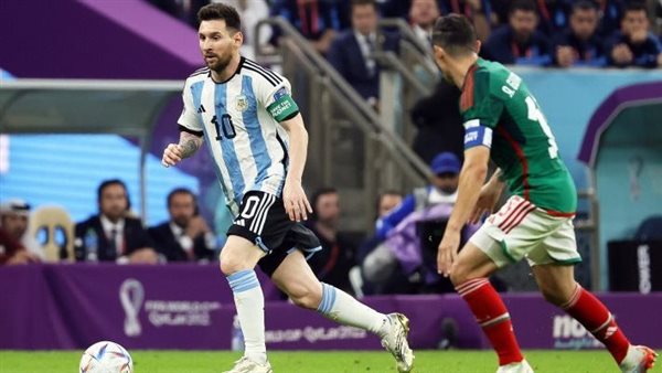 جانب من مباراة الأرجنتين