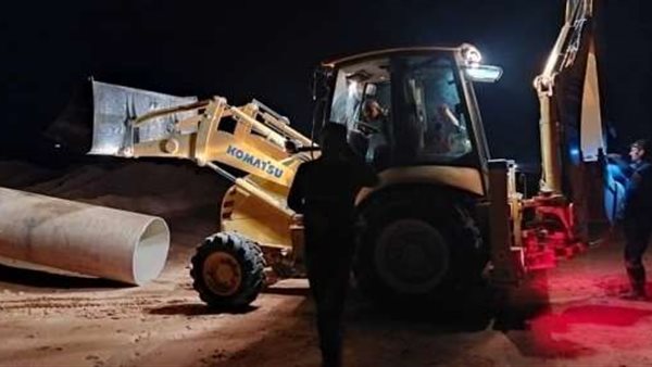 كسور في خط مياه