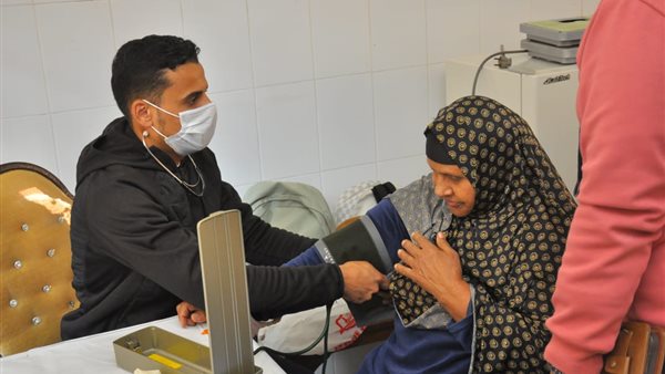 جانب من القافلة الطبية