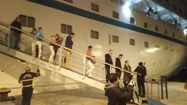 استقبال السفينة بميناء