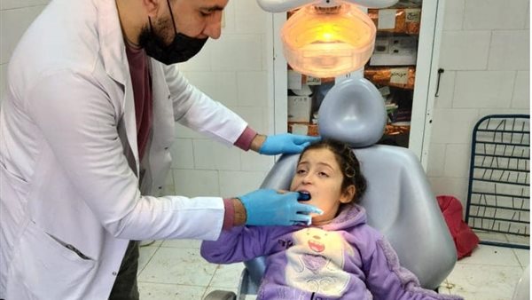 جانب من القافلة الطبية