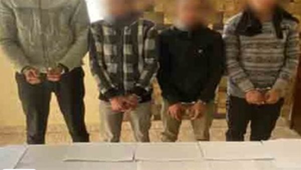 المتهمين والمضبوطات