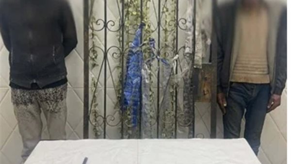 المتهمين والمضبوطات