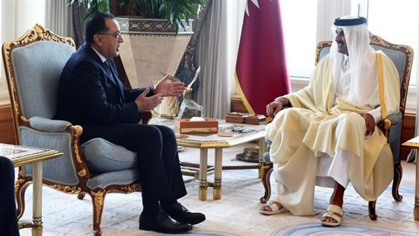 أمير قطر يلتقي مصطفى