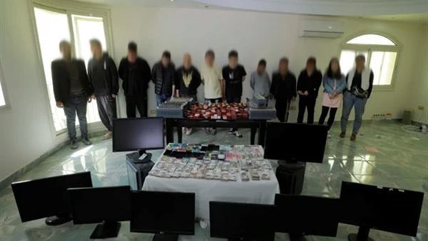 المتهمين والمضبوطات