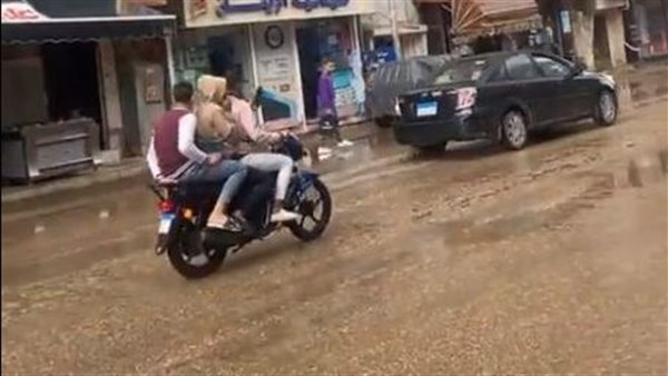 سقوط أمطار بالمنوفية