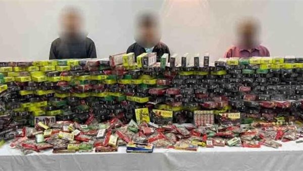 المتهمين والمضبوطات