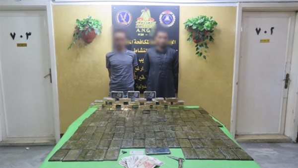 المتهمين والمضبوطات