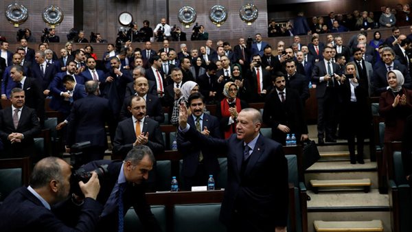  اردوغان  فى البرلمان