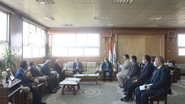 وفد الهيئة خلال تواجده