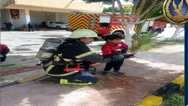 جانب من زيارة الطلاب