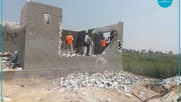 جانب من عمليات الازالة