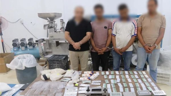 المتهمين والمضبوطات