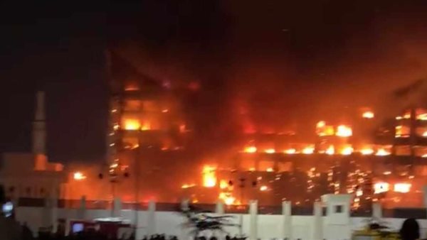 حريق بمديرية أمن