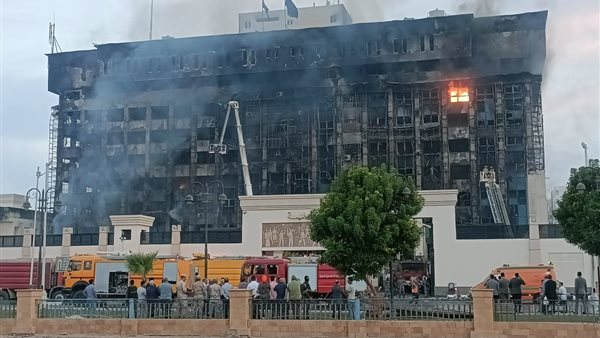 حريق مديرية امن الاسماعيلية