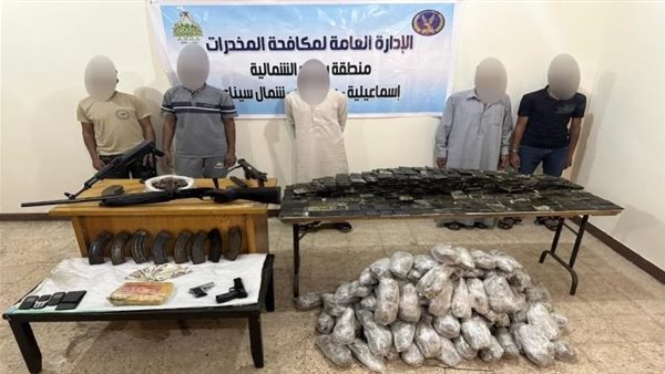 المتهمين والمضبوطات