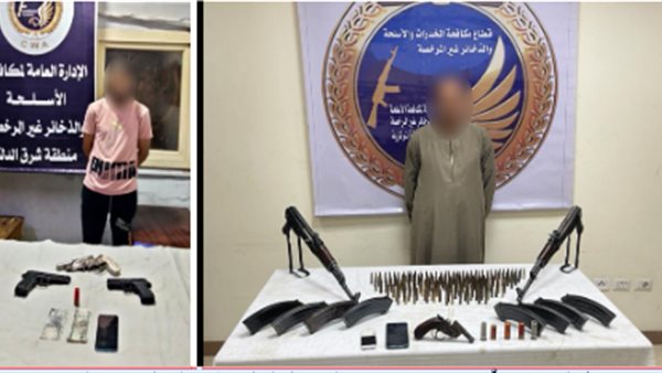 المتهمين والمضبوطات