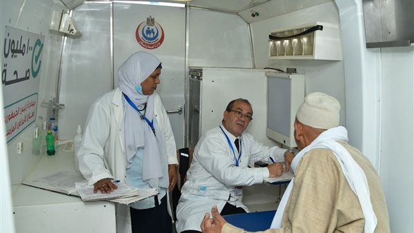 جانب من القافلة الطبية