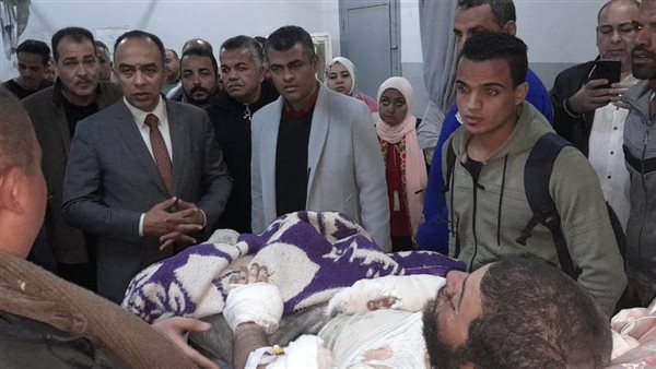 جانب من متابعة الحادث