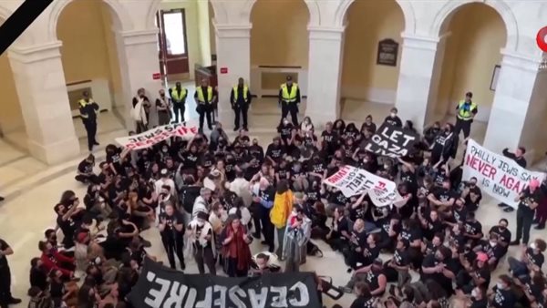 جانب من المظاهرات